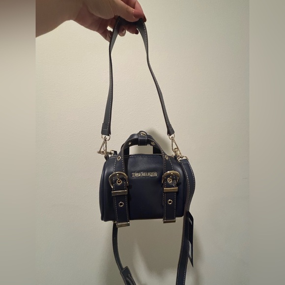 True Religion Dark Blue Mini Satchel - Picture 2 of 7
